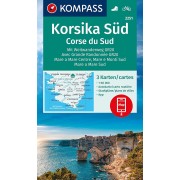 2251 Kompass Södra Korsika, Set om 3 kartor